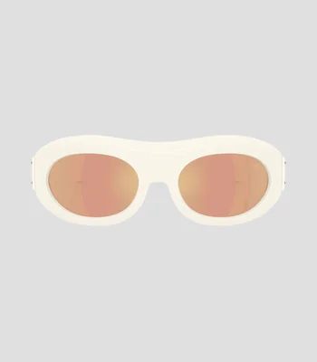 Lentes de sol ovalados Ramillon blanco Mujer