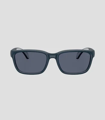 Lentes solares rectangulares azul Unisex
