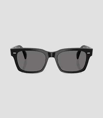 Lentes solares cuadrados negros Unisex