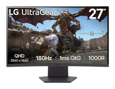 Monitor Curvo LG UltraGear 27GS60QC 27" QHD 180 Hz 1 ms IPS