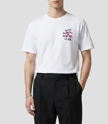 Playera cuello redondo manga corta estampada Hombre