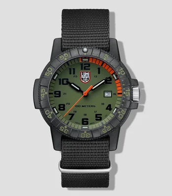 Reloj para Hombre Leatherback Sea Turtle Giant 0320 Casual Verde, Negro