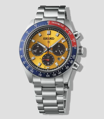 Reloj para Hombre Prospex Speedtimer deportivo plateado
