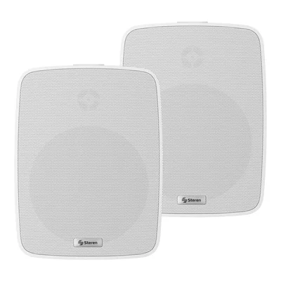 STEREN Juego de 2 bocinas amplificadas Bluetooth* de 2 vías SPK-BT700-BL