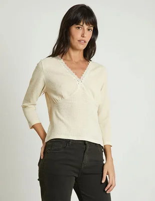 Blusa manga 3/4 para mujer