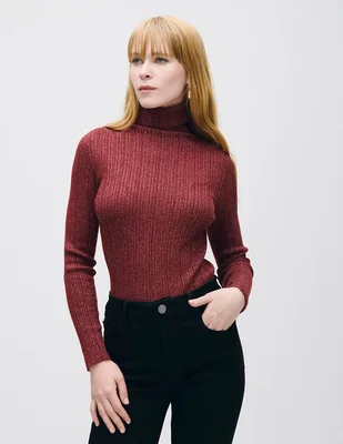 Suéter cuello tortuga para mujer