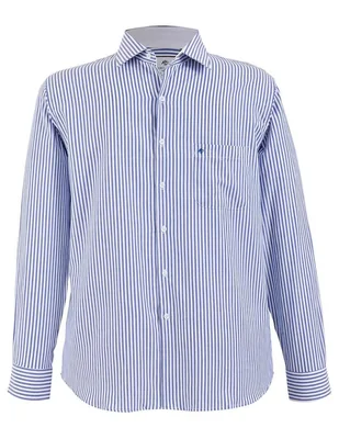 Camisa casual de algodón manga larga para hombre