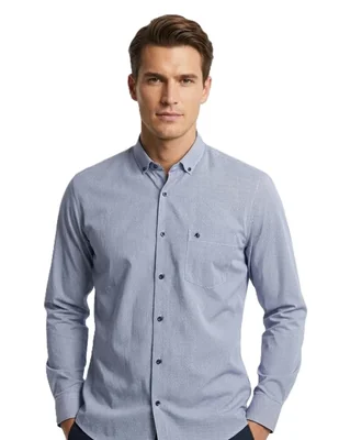 Camisa casual manga larga para hombre