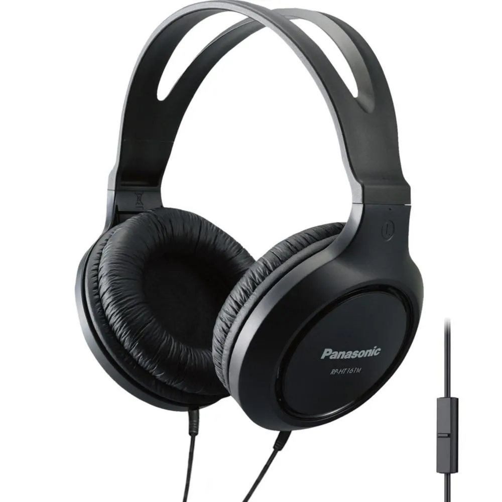 Auriculares Panasonic, ligeros, supraaurales, con cable, micrófono, so