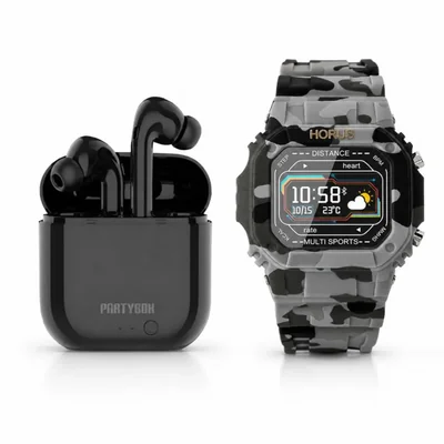 Combo Back to School Audífonos Inalámbricos PB-BT032N Party Box + Smartwatch SW3-SPV Select Horus