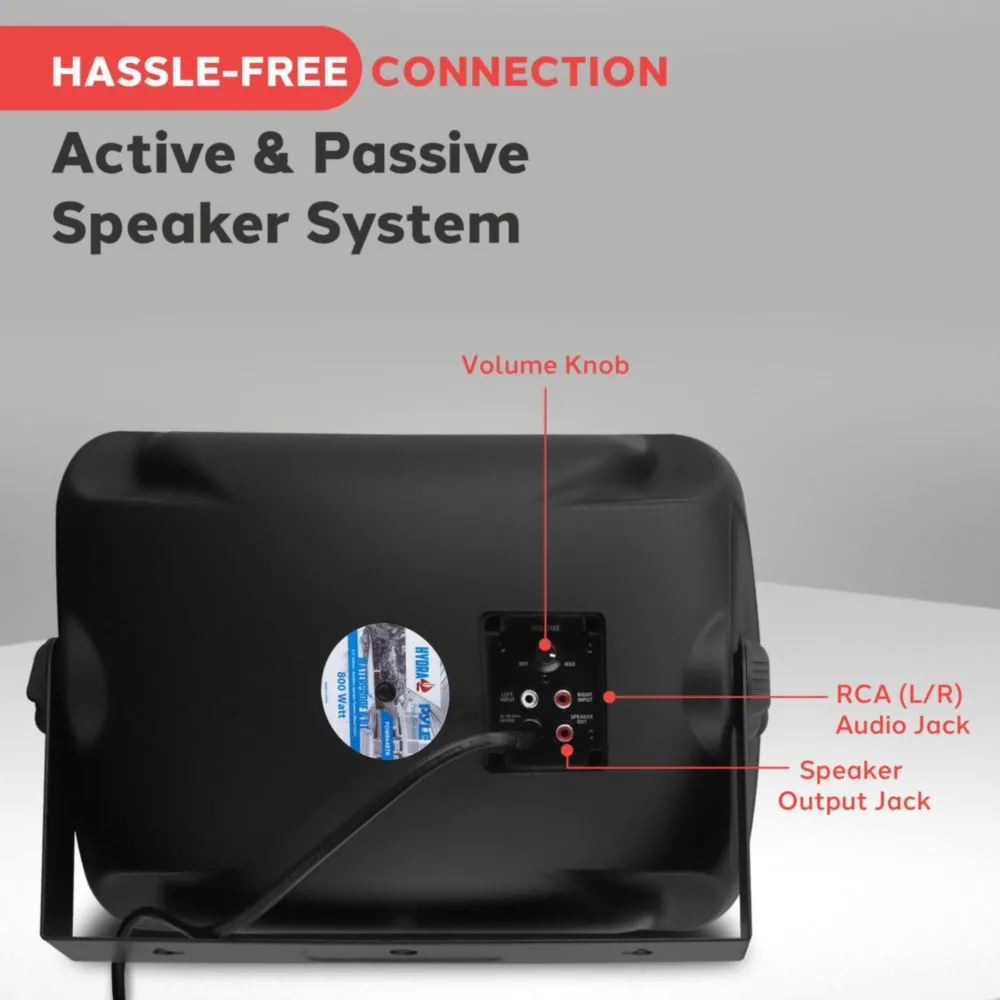 Bocina Bluetooth impermeable para exteriores Pyle PDWR64BTB