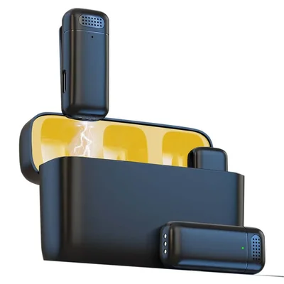 Micrófono Inalámbrico de Lavalier,iPhone/Android/PC/Cámara/Móvil