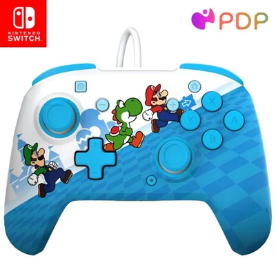 Controlador Pro PDP con Cable para Switch Lite/OLED Azul/Blanco