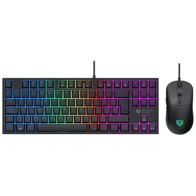 Combo teclado mouse gamer balam rush ckg680 alámbrico rgb
