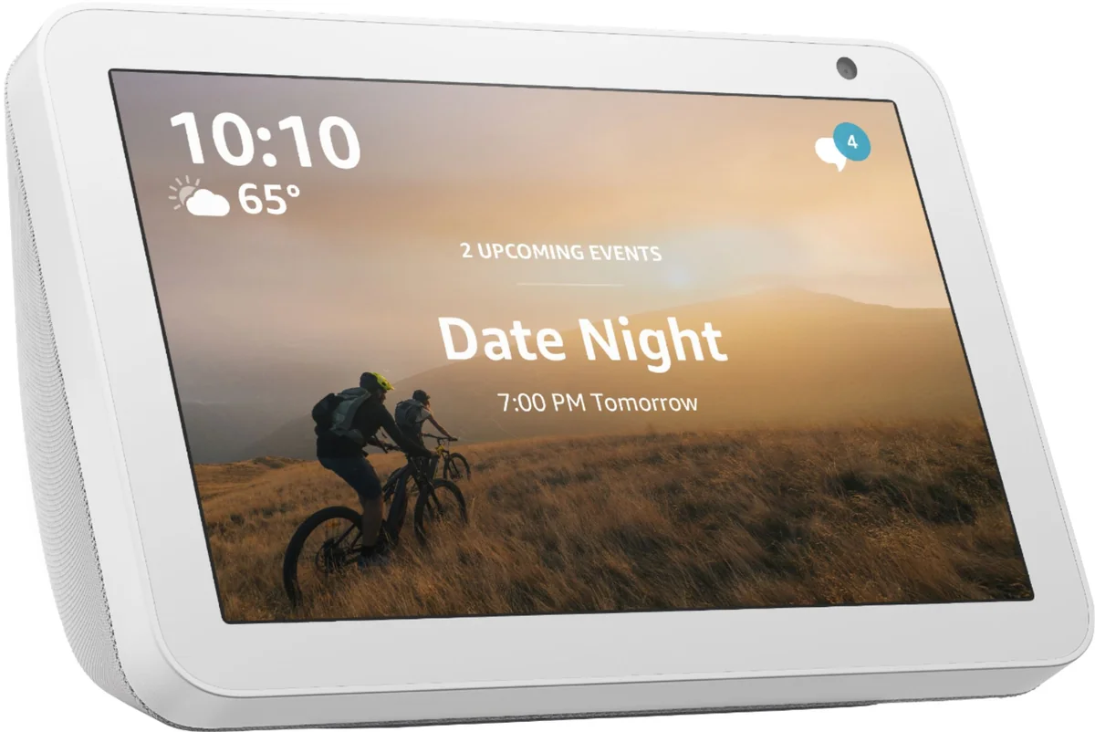 Amazon Echo Show 8 con asistente virtual Alexa, pantalla integrada de 8" - Blanco.