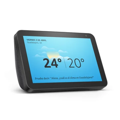 Amazon Echo Show 8 con asistente virtual Alexa, pantalla integrada de 8" - Negro.