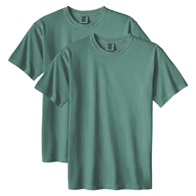Camiseta Comfort Colors talla Grande color Abeto Azul - Pack de 2