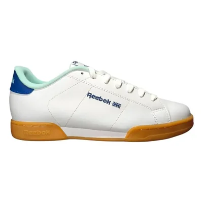 Tenis reebok hombre npc ii blanco azul retro casual