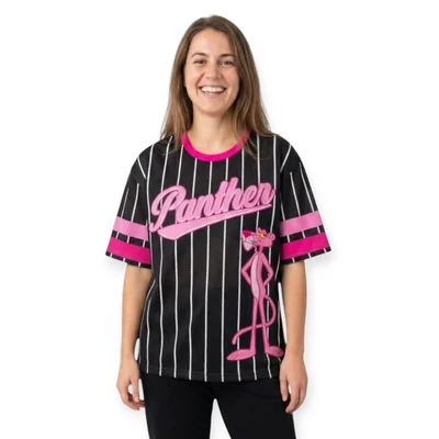 Playera Oversize Semiperforada Pantera Rosa Unitalla