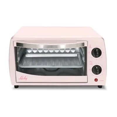 Horno Eléctrico 10l 250c Temporizador 60min Rosa Lucky Küki