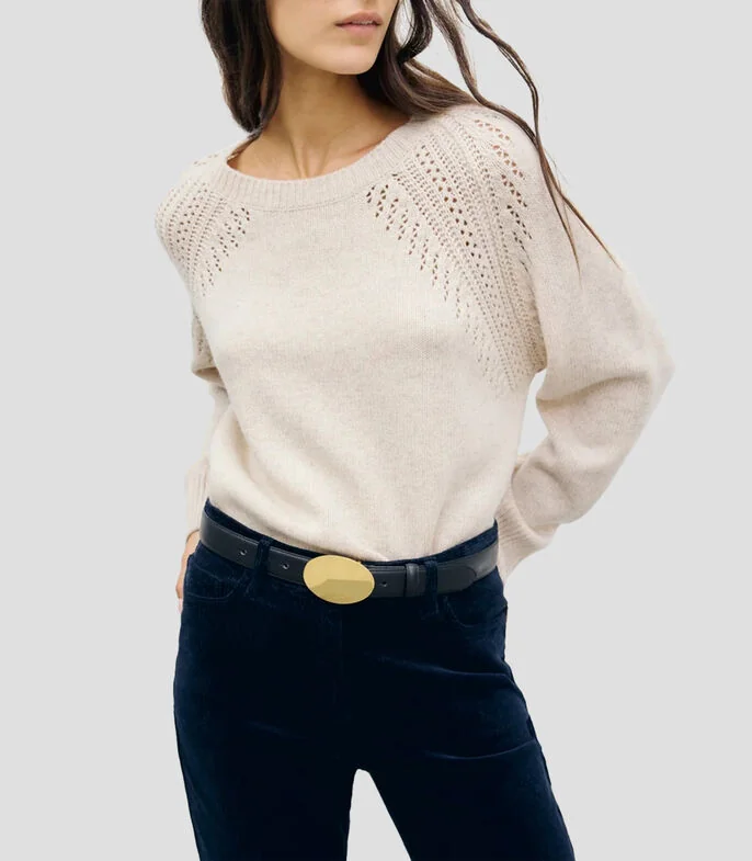Suéter cuello redondo Mujer