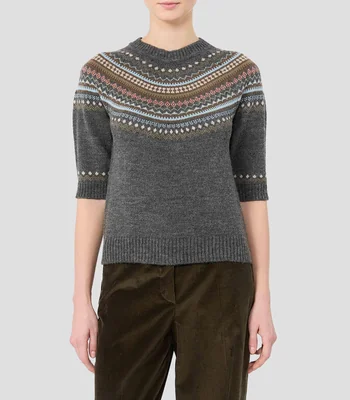 Suéter cuello redondo Mujer