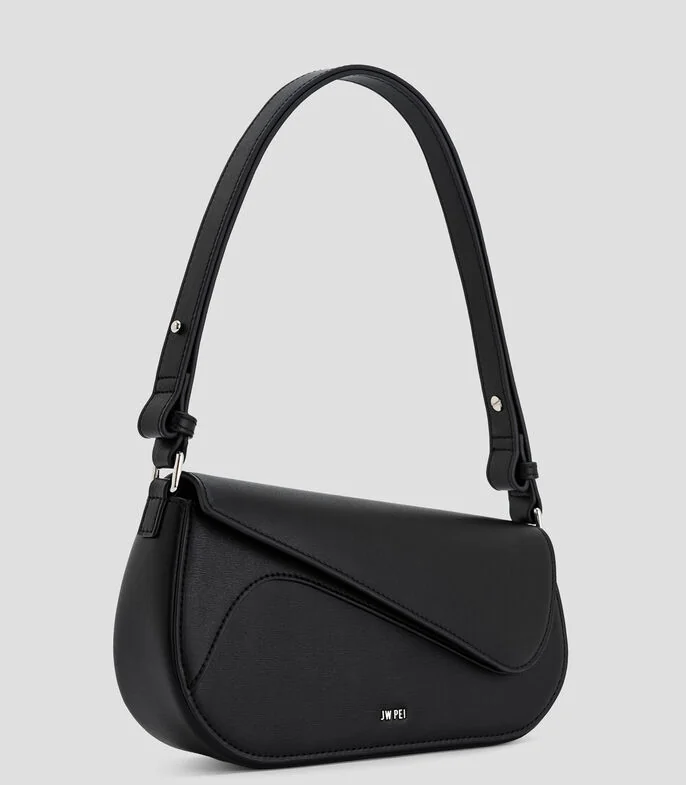 Bolsa shoulder lisa con detalle texturizado Mujer