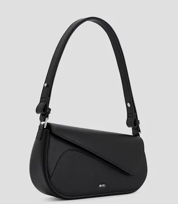 Bolsa shoulder lisa con detalle texturizado Mujer