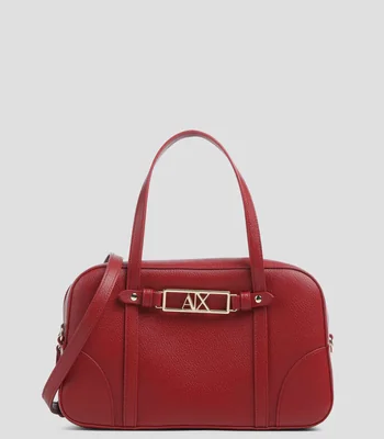 Bolsa tote lisa con detalle texturizado Mujer