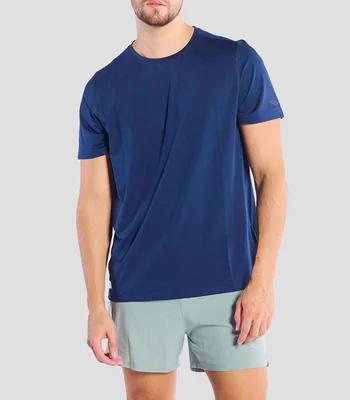 Playera para entrenamiento cuello redondo manga corta lisa Hombre