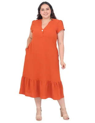 Vestido midi formal para mujer