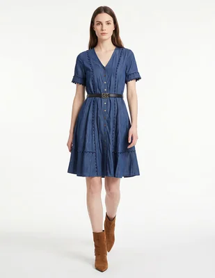 Vestido midi casual para mujer