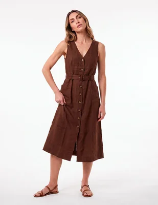 Vestido midi casual para mujer