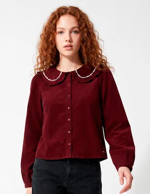 Blusa manga larga para mujer