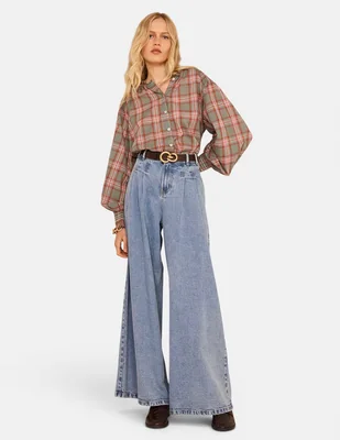 Blusa manga larga para mujer