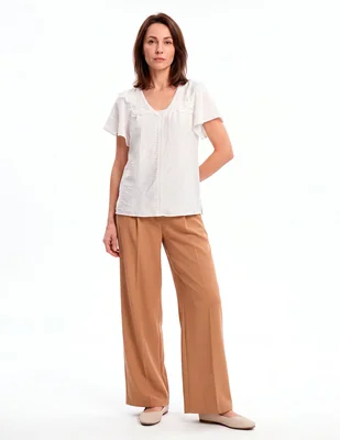 Blusa manga corta para mujer