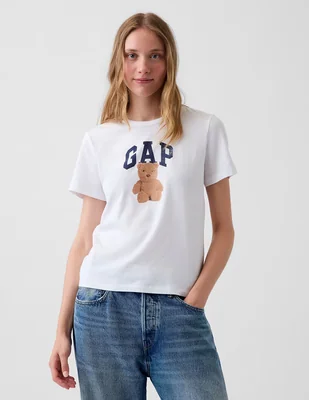 Playera manga corta cuello redondo para mujer