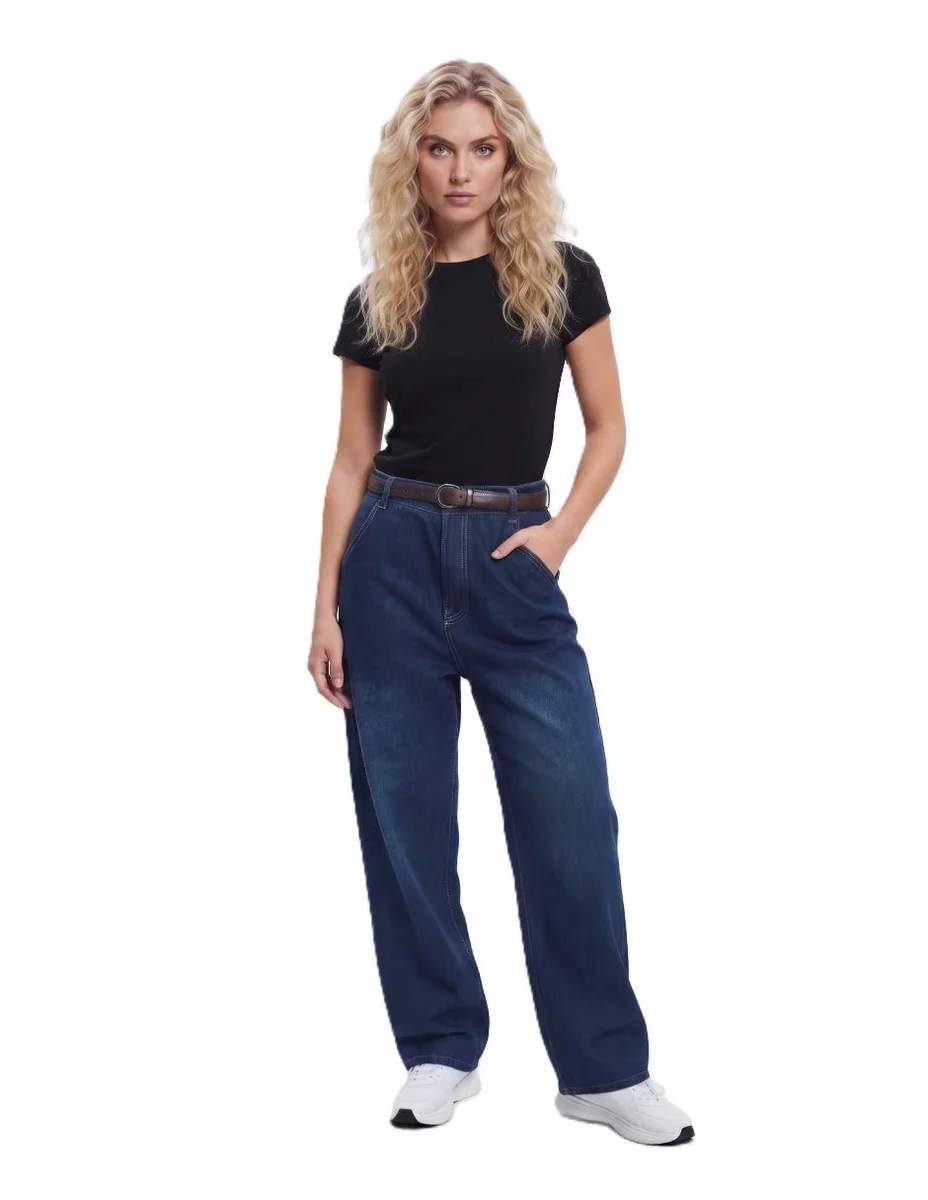 Jeans relaxed baggy para mujer