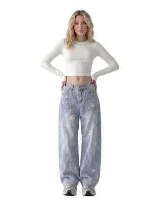 Jeans relaxed baggy para mujer