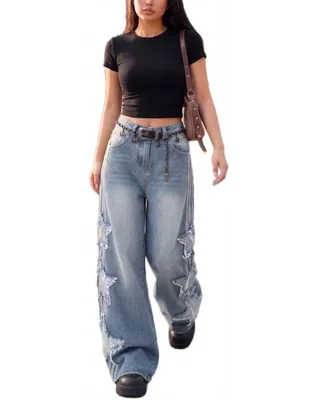 Jeans barrel para mujer