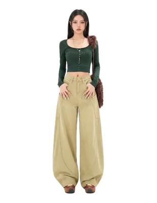 Jeans relaxed baggy para mujer