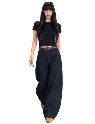 Jeans barrel para mujer