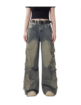 Jeans barrel para mujer
