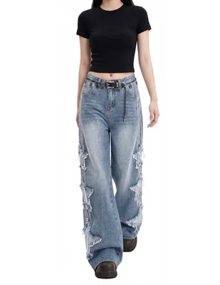 Jeans barrel para mujer