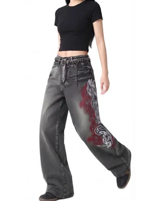 Jeans barrel para mujer