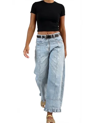 Jeans barrel para mujer