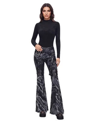 Jeans relaxed flare para mujer