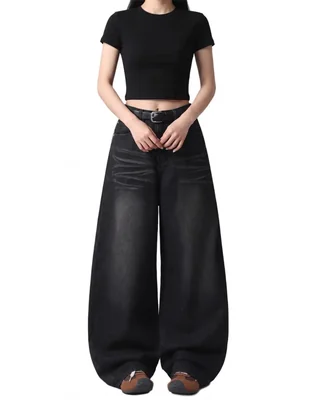 Jeans barrel para mujer