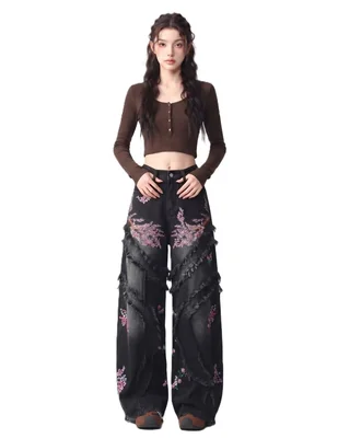 Jeans relaxed baggy para mujer
