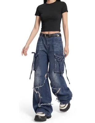 Jeans barrel para mujer